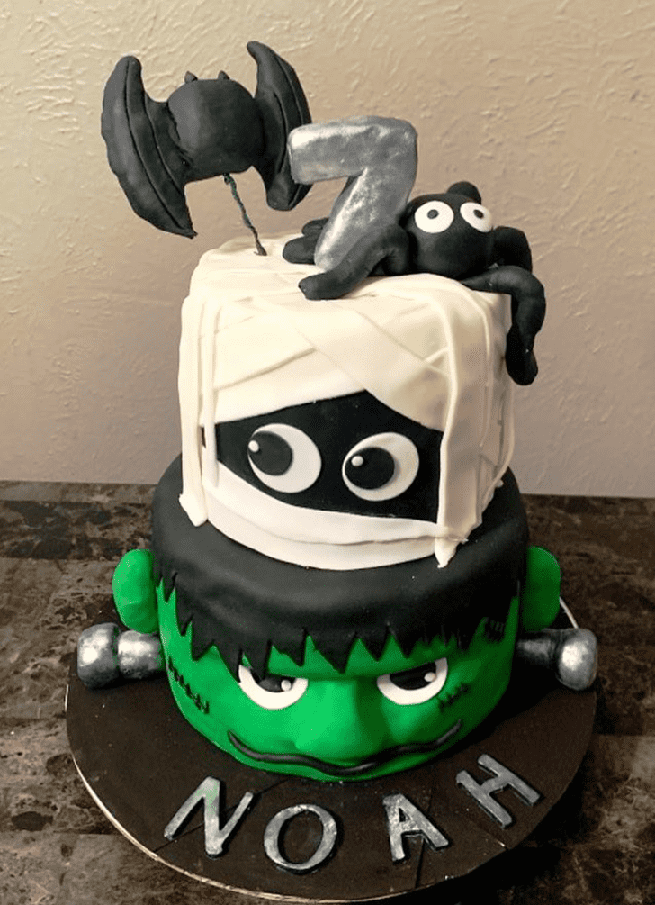 Fine Green Monster Cake