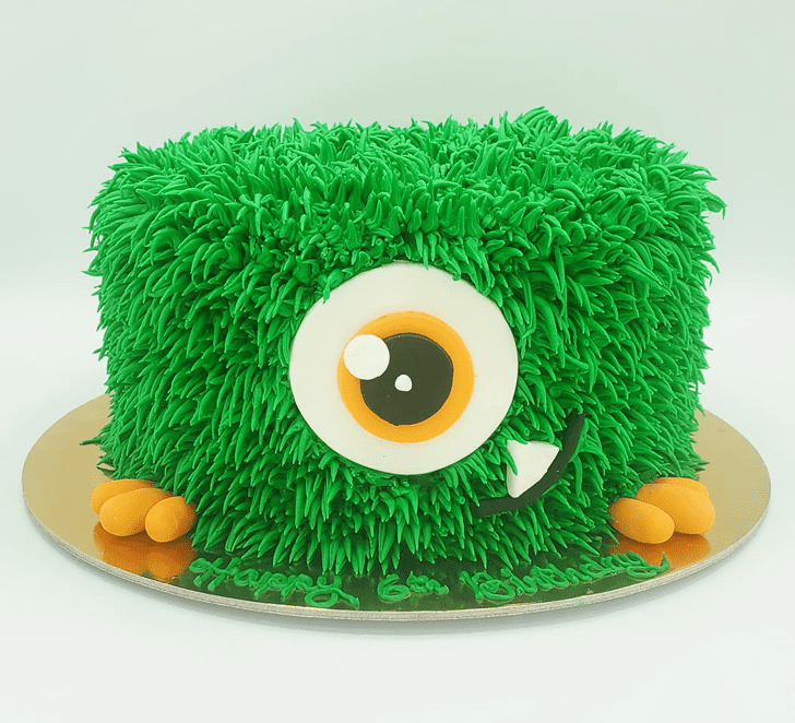 Good Looking Green Monster Cake