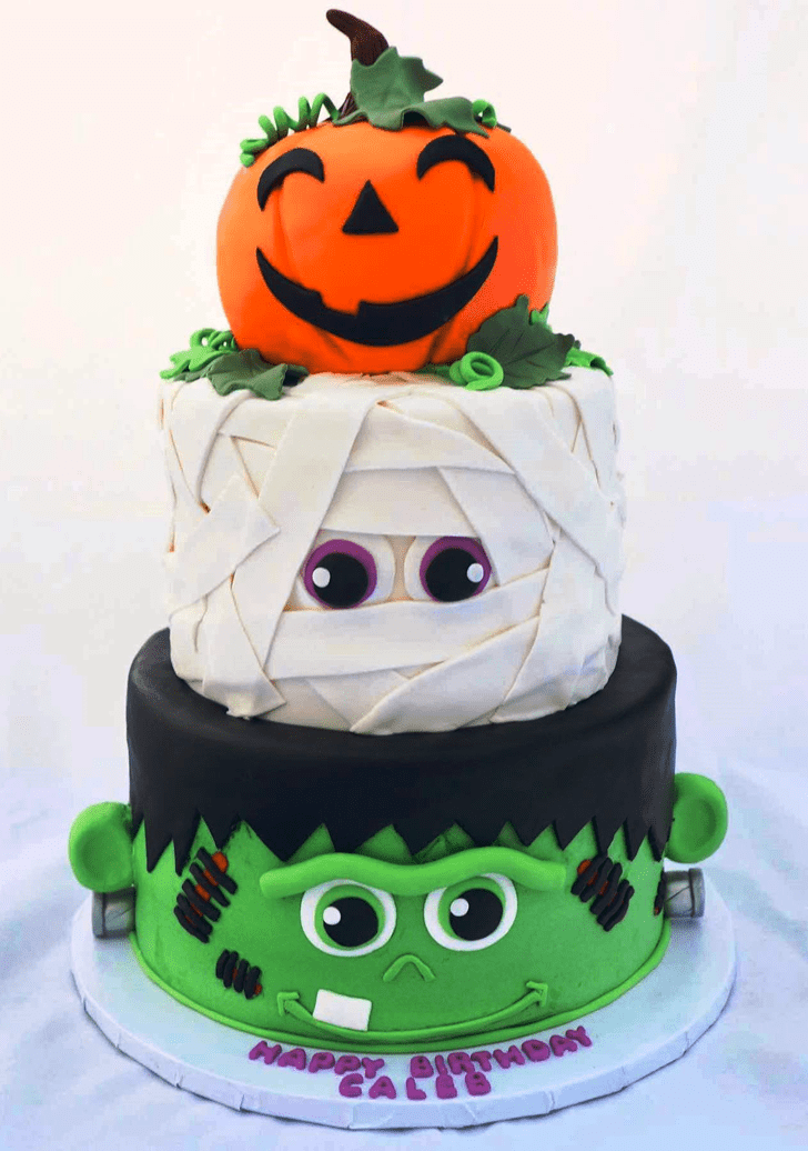 Inviting Green Monster Cake
