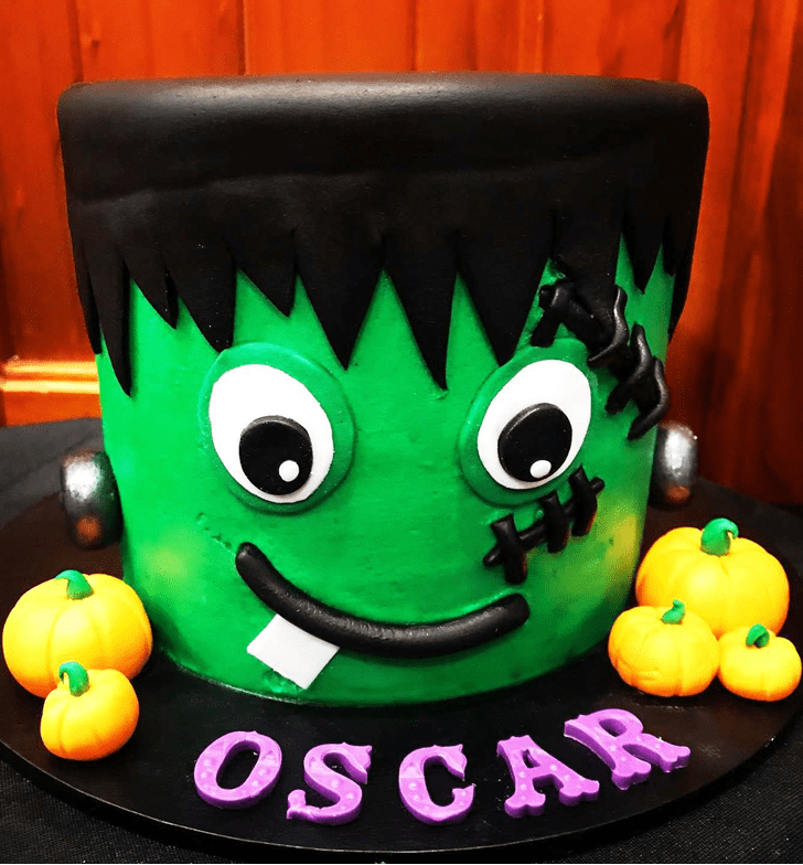 Lovely Green Monster Cake Design