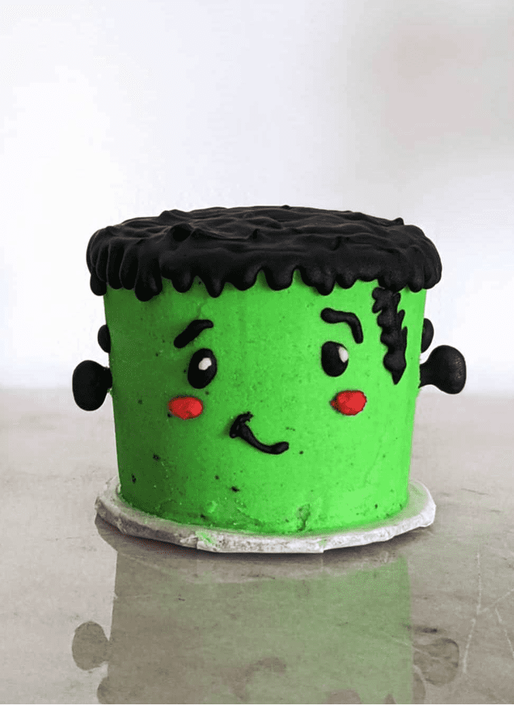 Magnetic Green Monster Cake