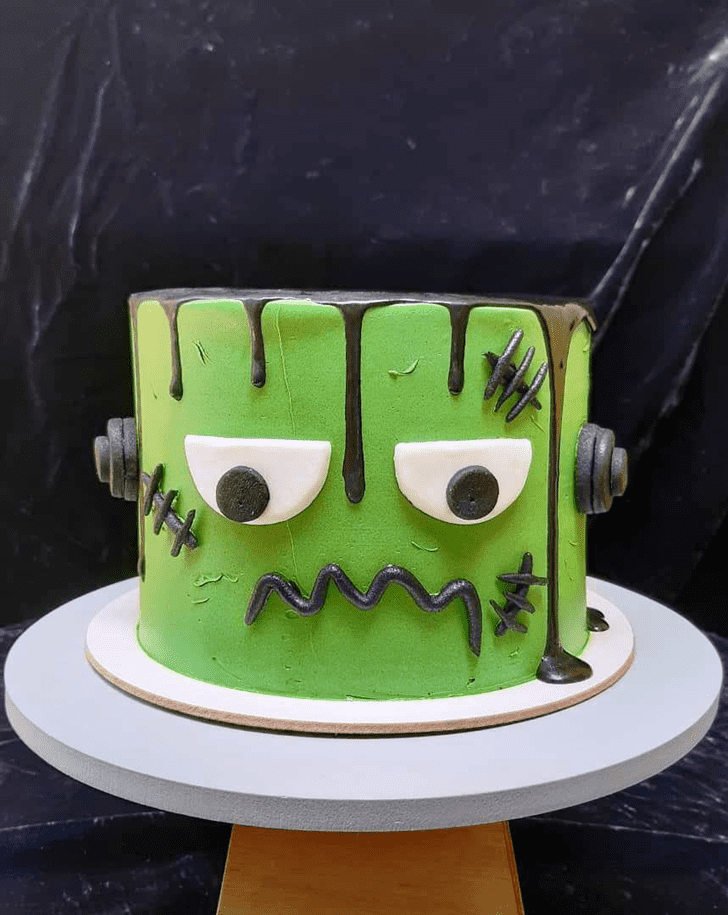 Mesmeric Green Monster Cake
