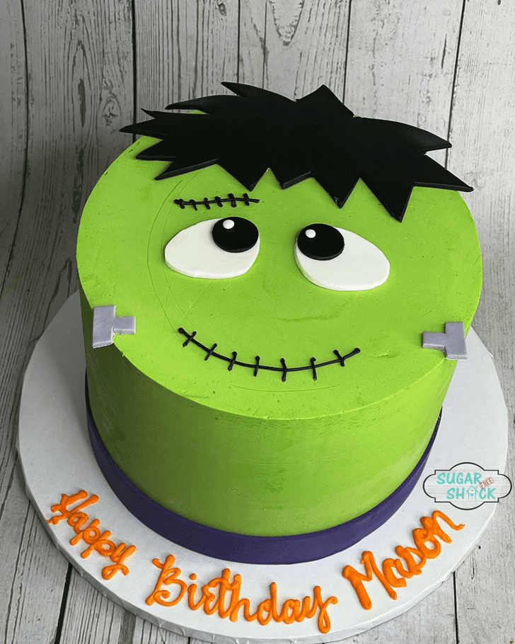 Pleasing Green Monster Cake