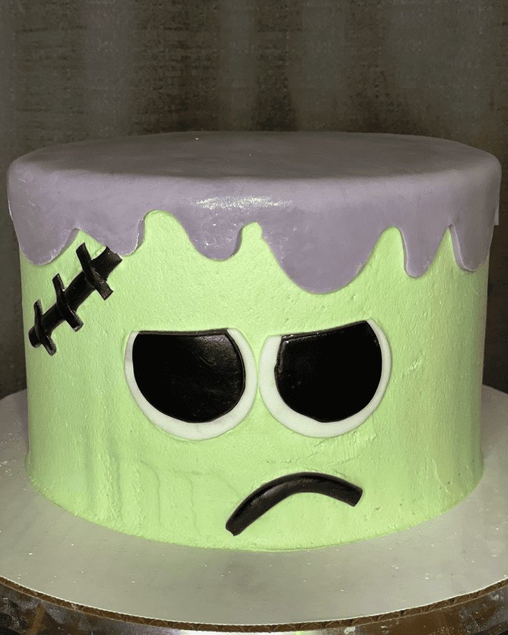 Radiant Green Monster Cake