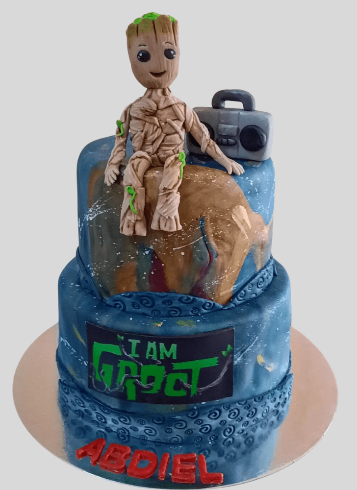 Adorable Groot Cake