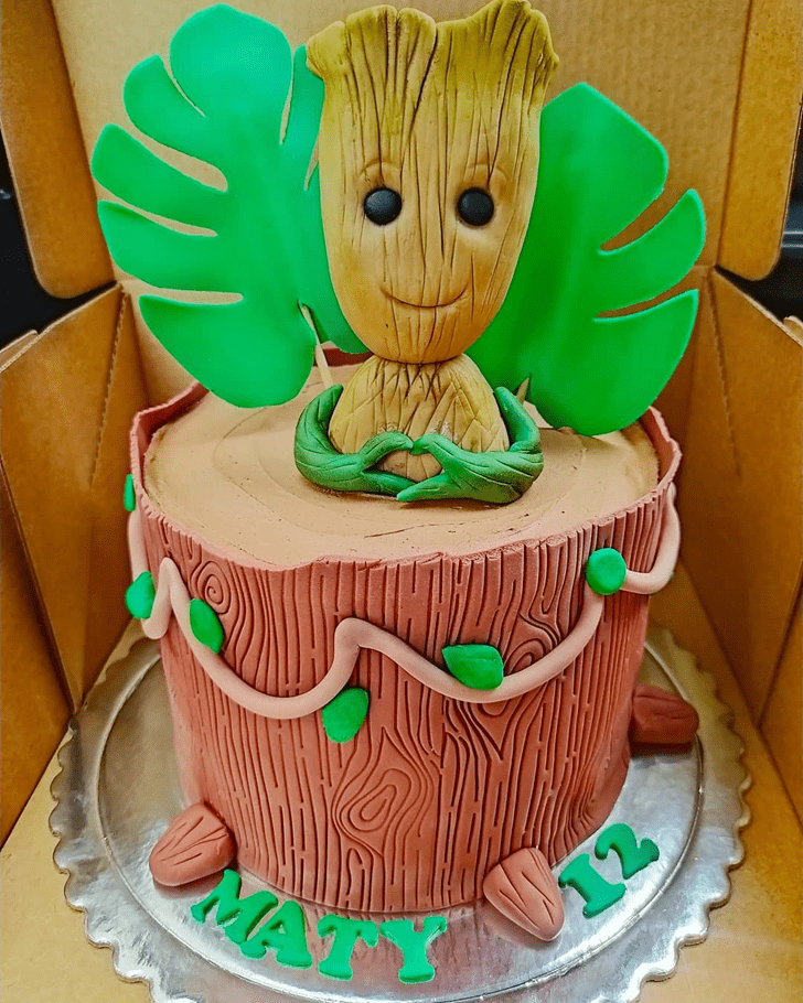 Graceful Groot Cake