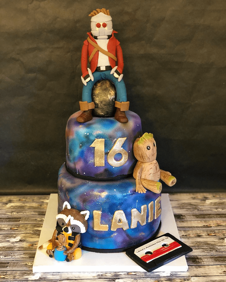 Appealing Guardians of the Galaxy Cake