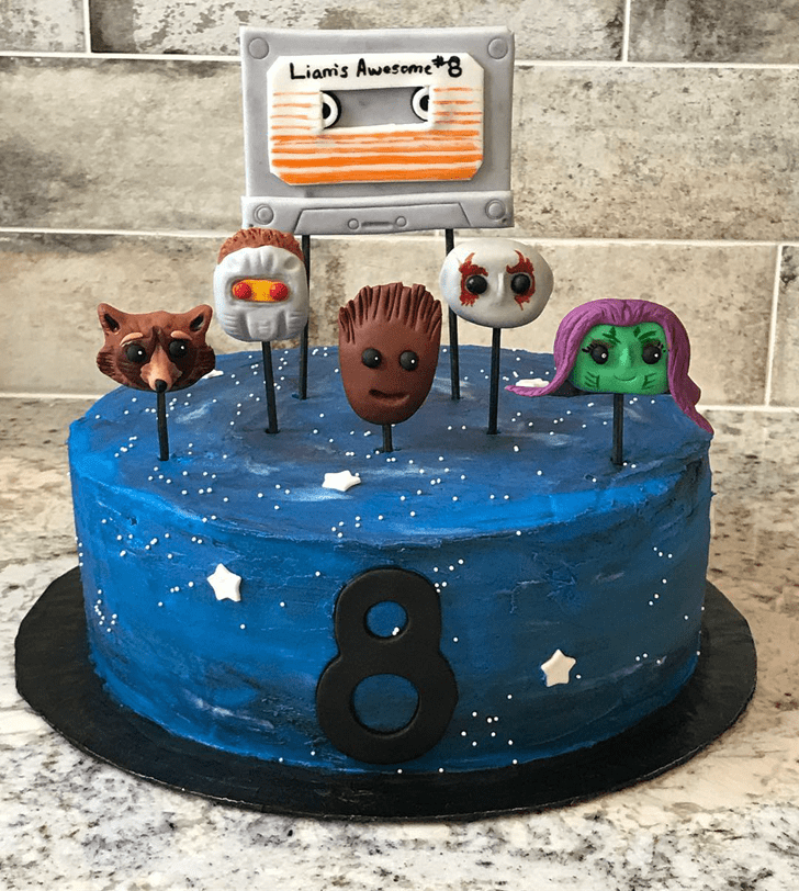 Beauteous Guardians of the Galaxy Cake