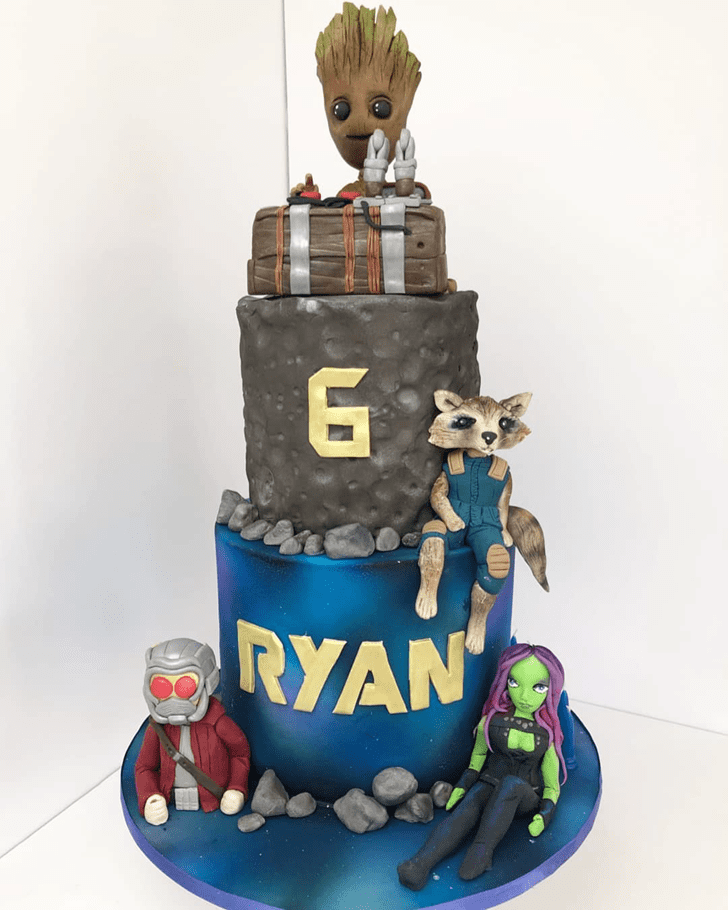 Comely Guardians of the Galaxy Cake