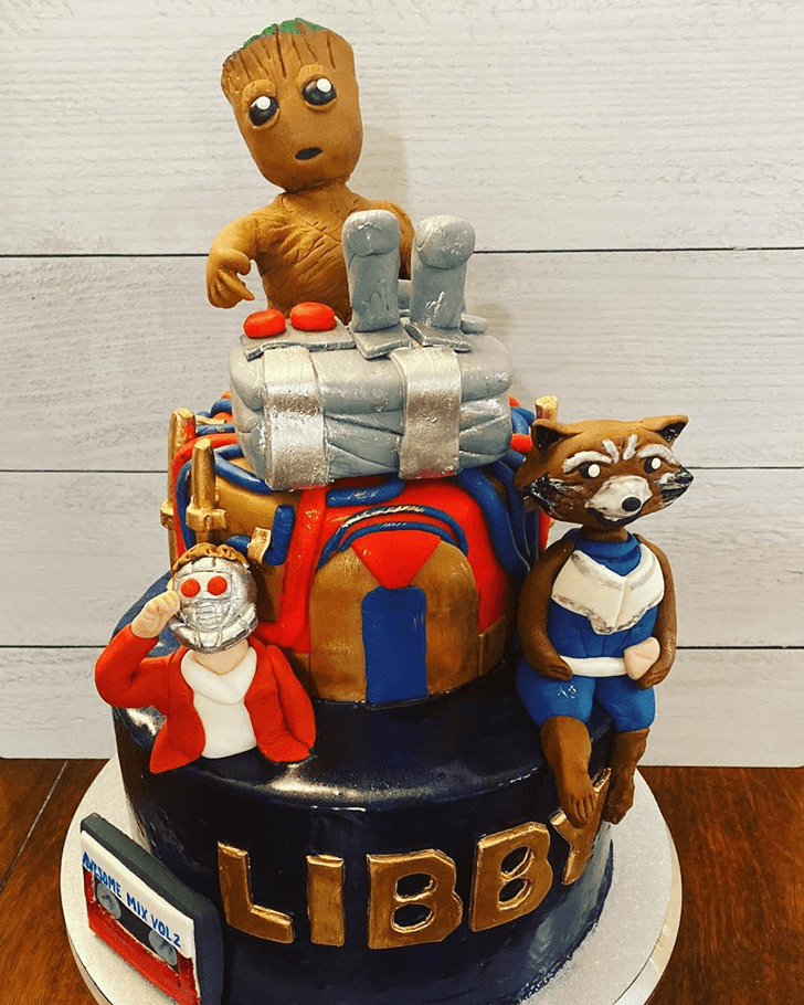 Cute Guardians of the Galaxy Cake