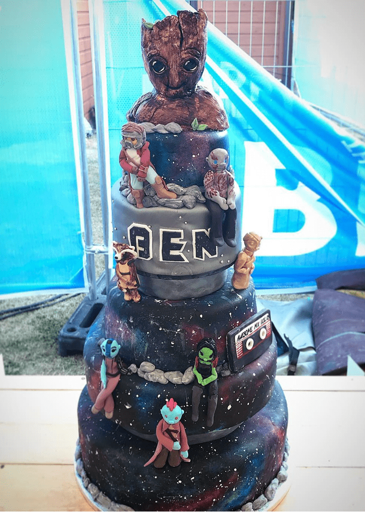 Delightful Guardians of the Galaxy Cake