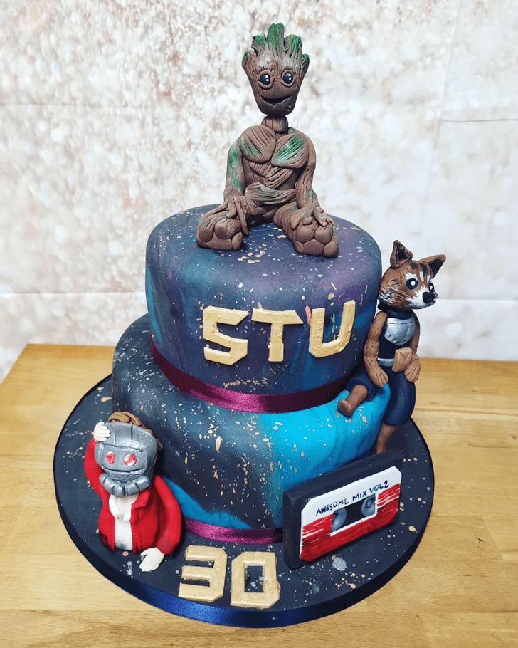 Graceful Guardians of the Galaxy Cake