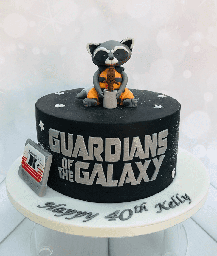 Resplendent Guardians of the Galaxy Cake