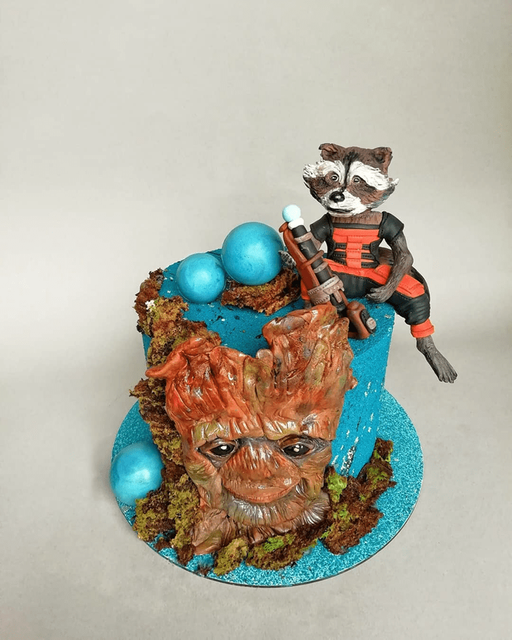 Slightly Guardians of the Galaxy Cake