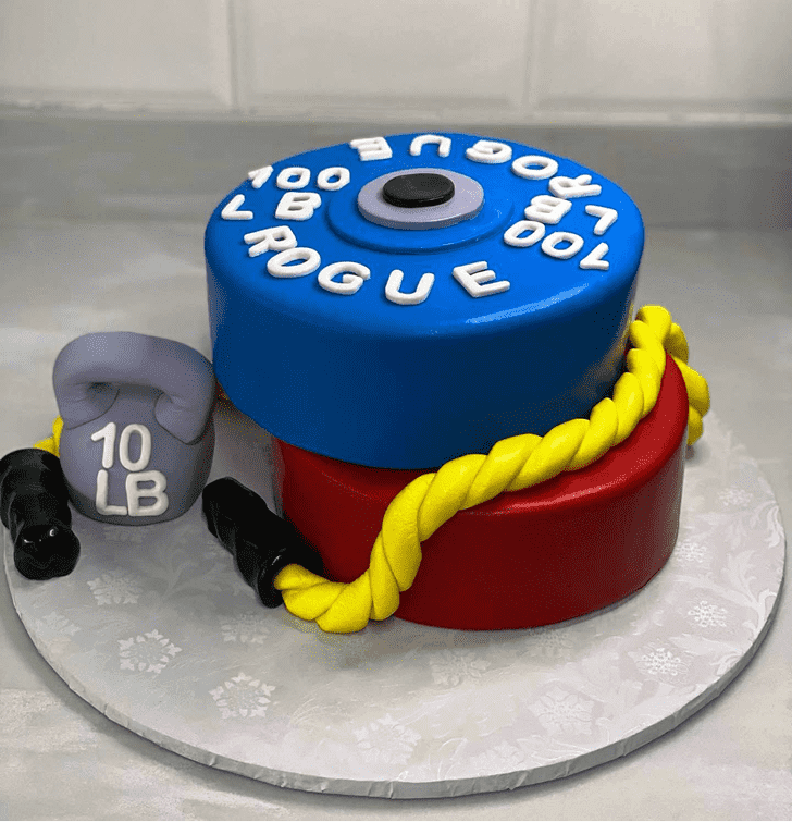 Delicate Gym Cake