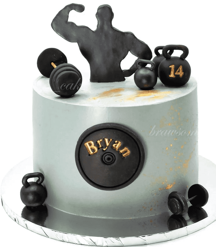 Inviting Gym Cake