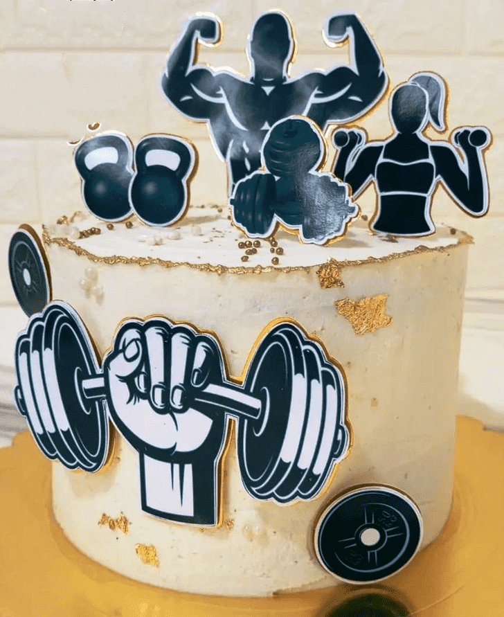Lovely Gym Cake Design