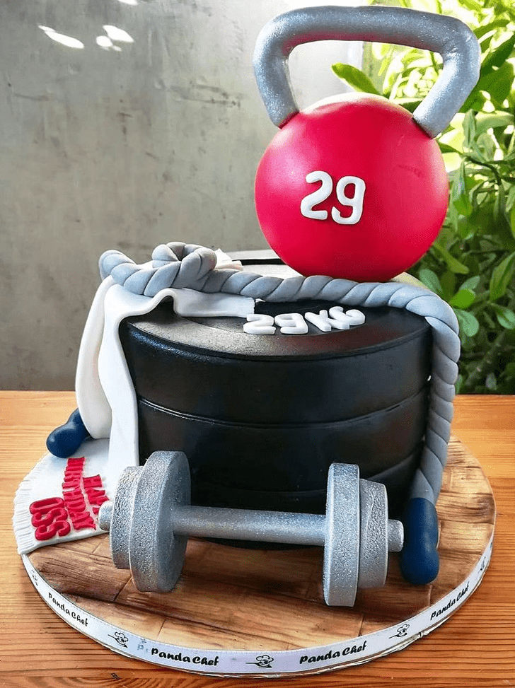 Resplendent Gym Cake