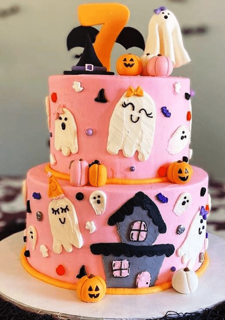 Alluring Halloween Ghost Cake