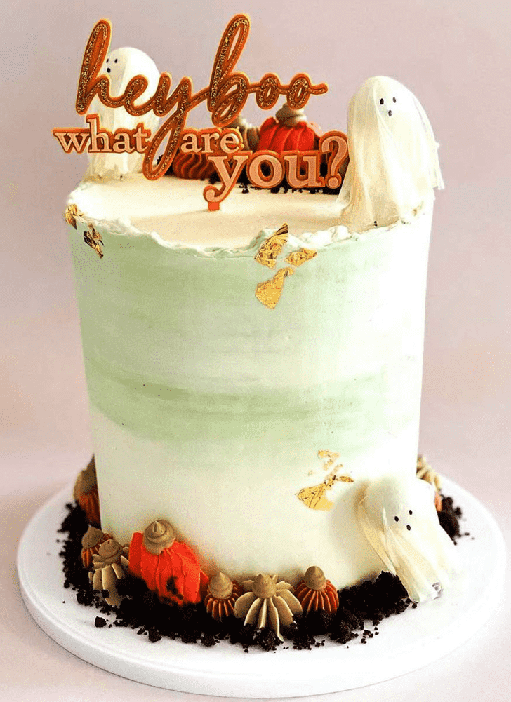 Angelic Halloween Ghost Cake