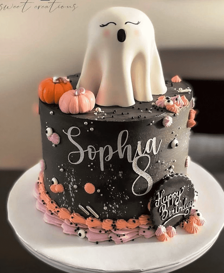 Appealing Halloween Ghost Cake