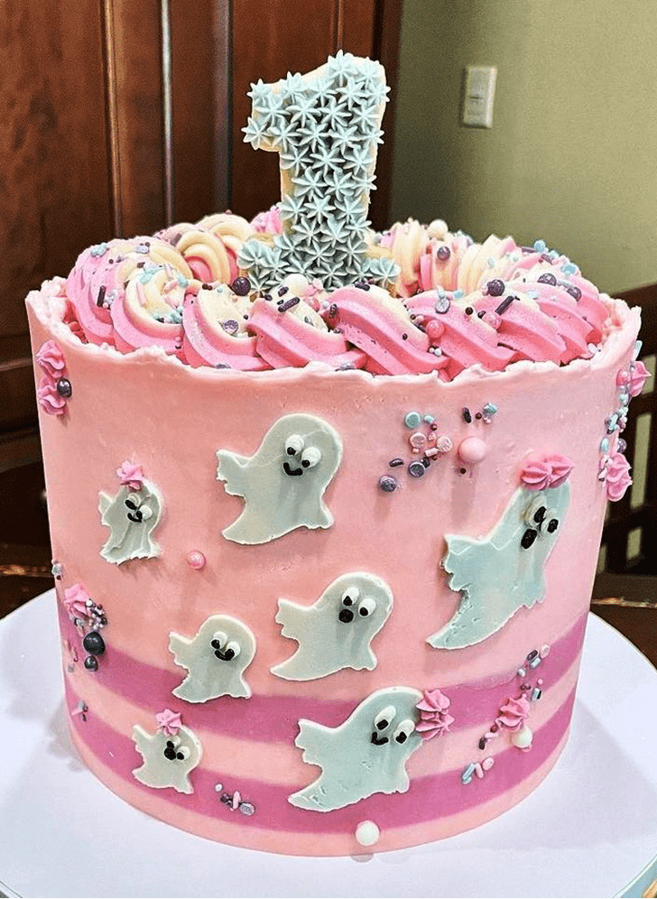 Bewitching Halloween Ghost Cake