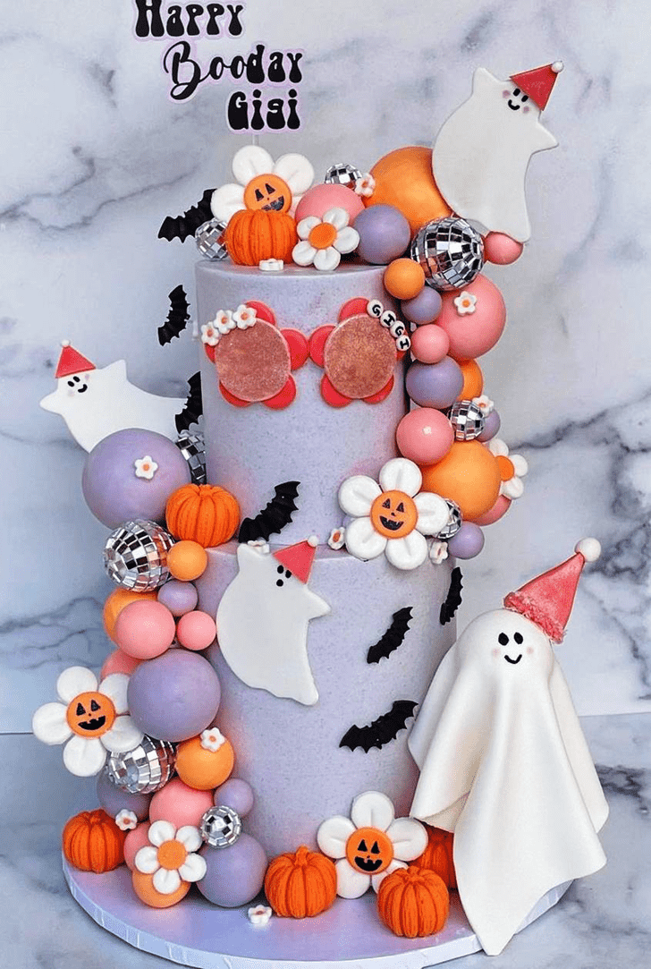 Classy Halloween Ghost Cake