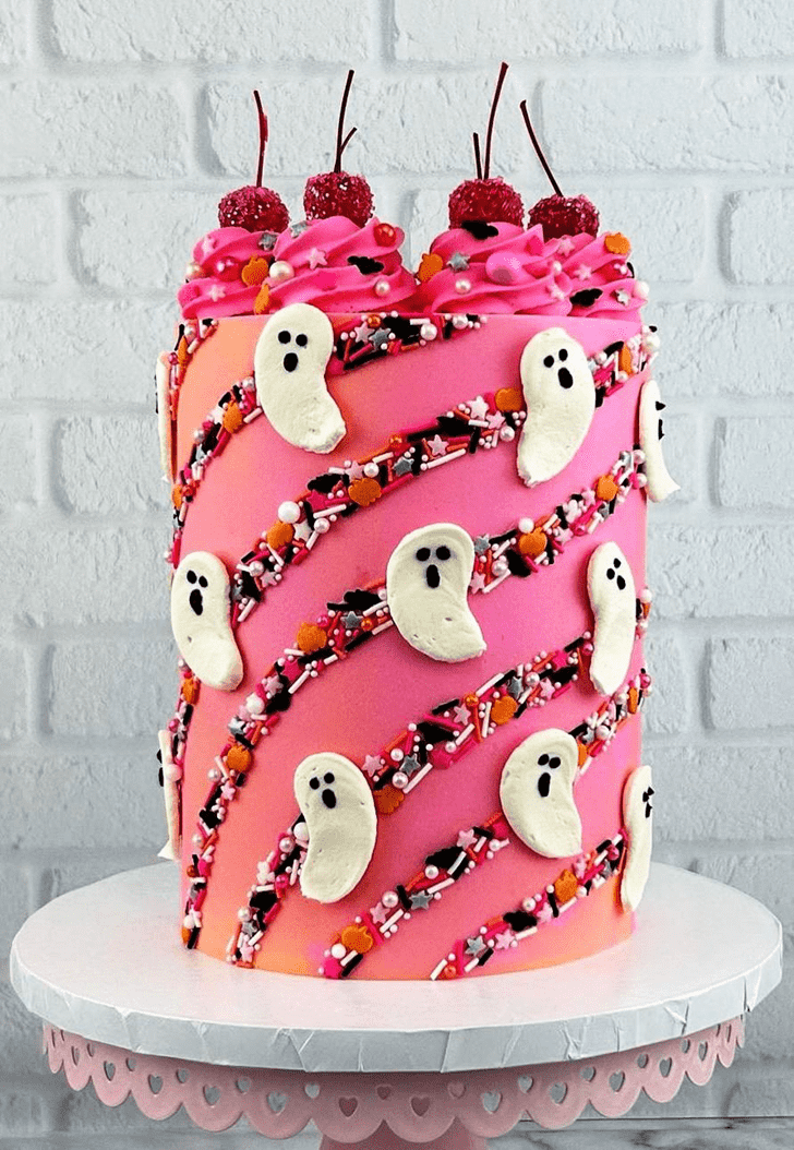 Cute Halloween Ghost Cake