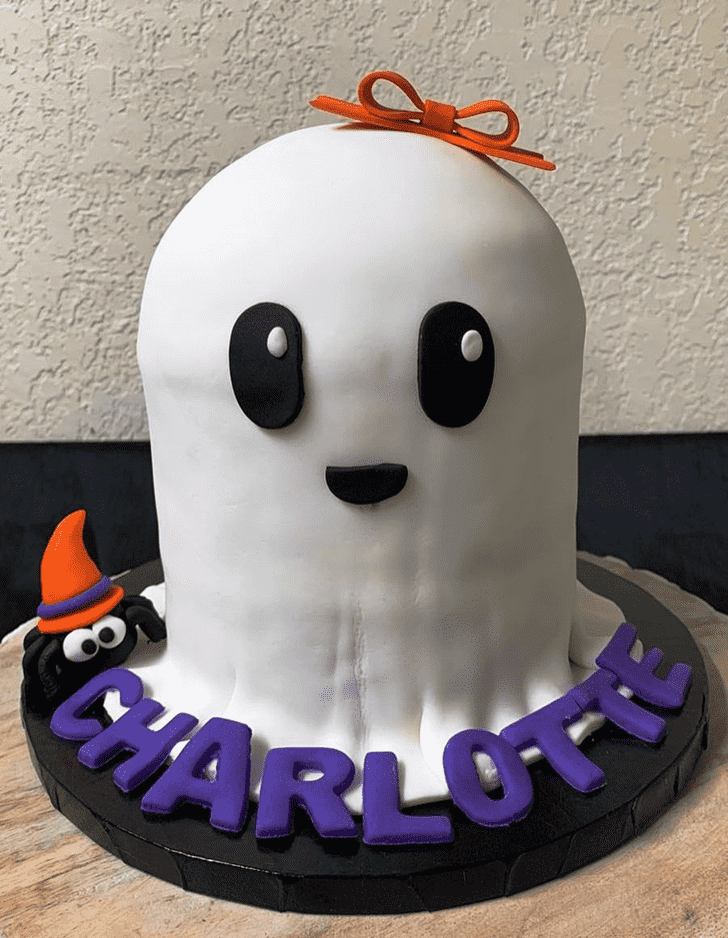 Dazzling Halloween Ghost Cake