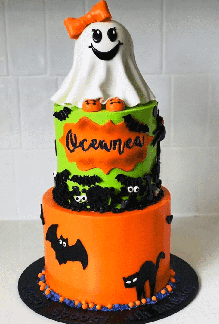 Divine Halloween Ghost Cake