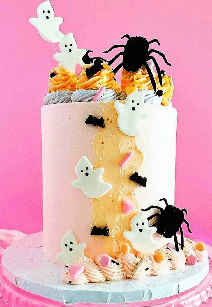 Inviting Halloween Ghost Cake