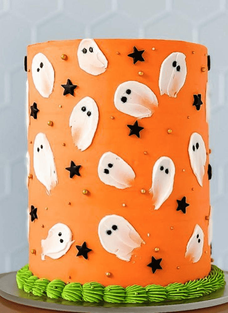 Mesmeric Halloween Ghost Cake