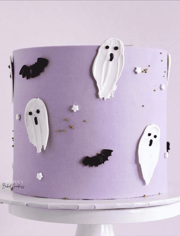 Radiant Halloween Ghost Cake
