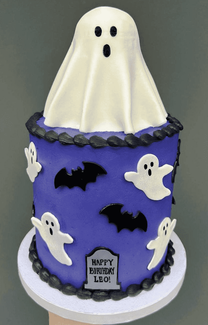 Refined Halloween Ghost Cake