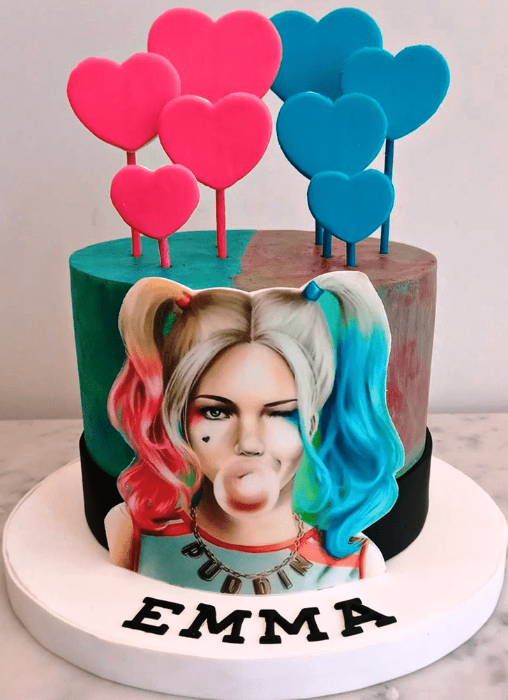 Beauteous Harley Quinn Cake