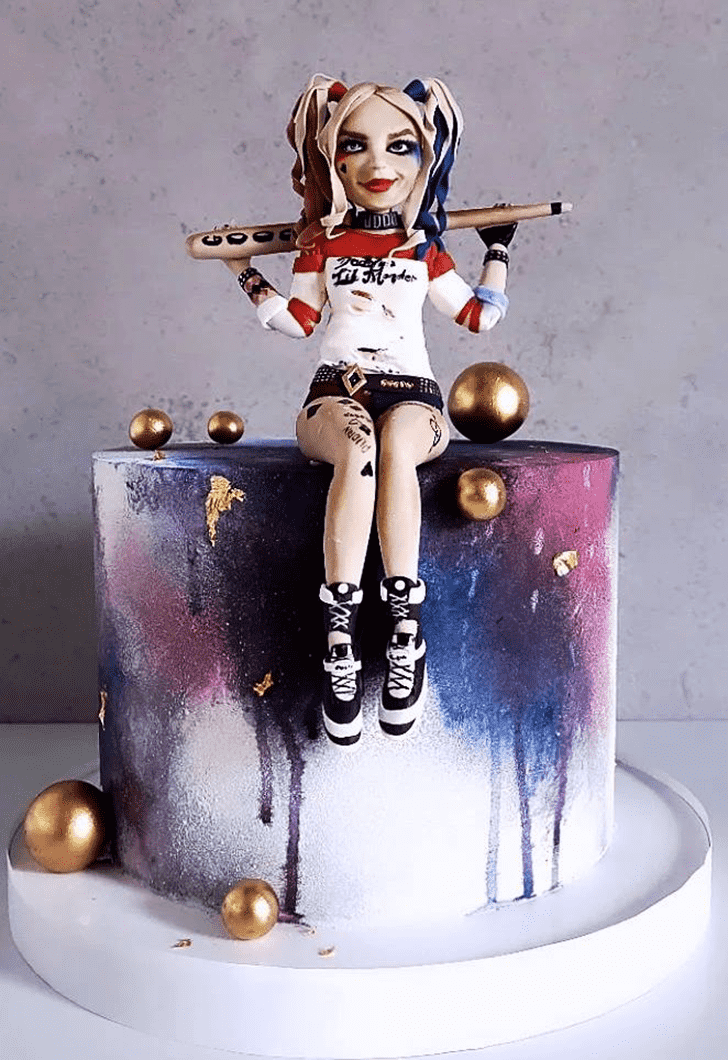 Enthralling Harley Quinn Cake