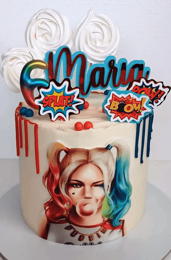 Enticing Harley Quinn Cake