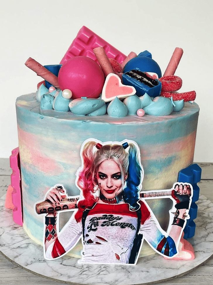 Handsome Harley Quinn Cake