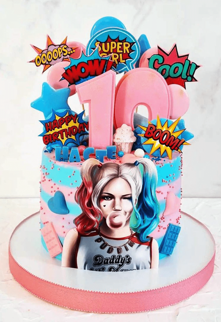 Magnificent Harley Quinn Cake