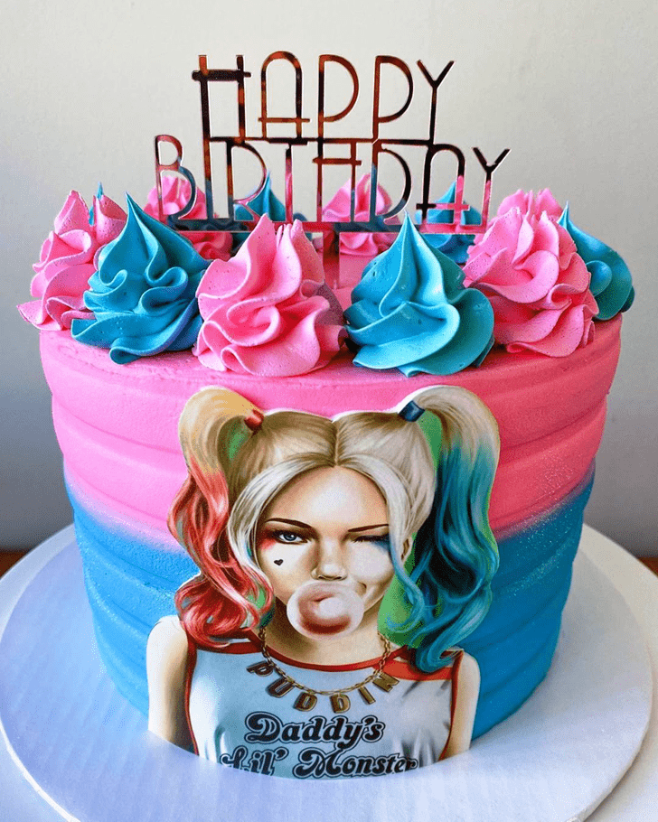 Mesmeric Harley Quinn Cake