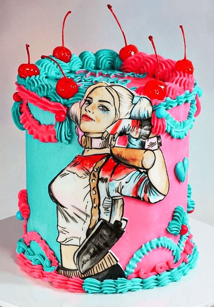 Pretty Harley Quinn Cake