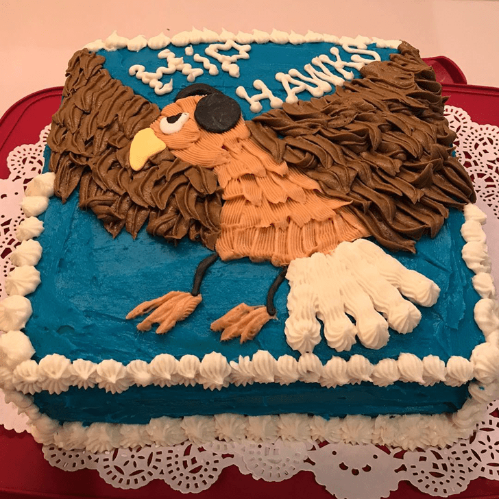 Adorable Hawk Cake