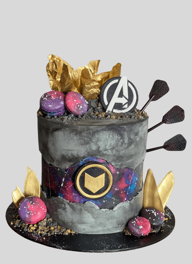 Lovely Hawkeye Cake Design