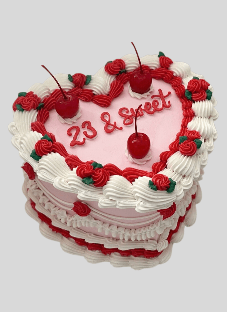 Admirable Heart Cake Design