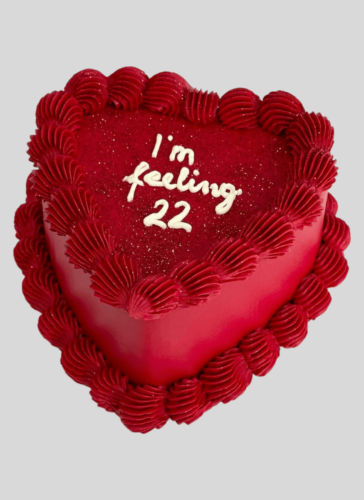 Alluring Heart Cake