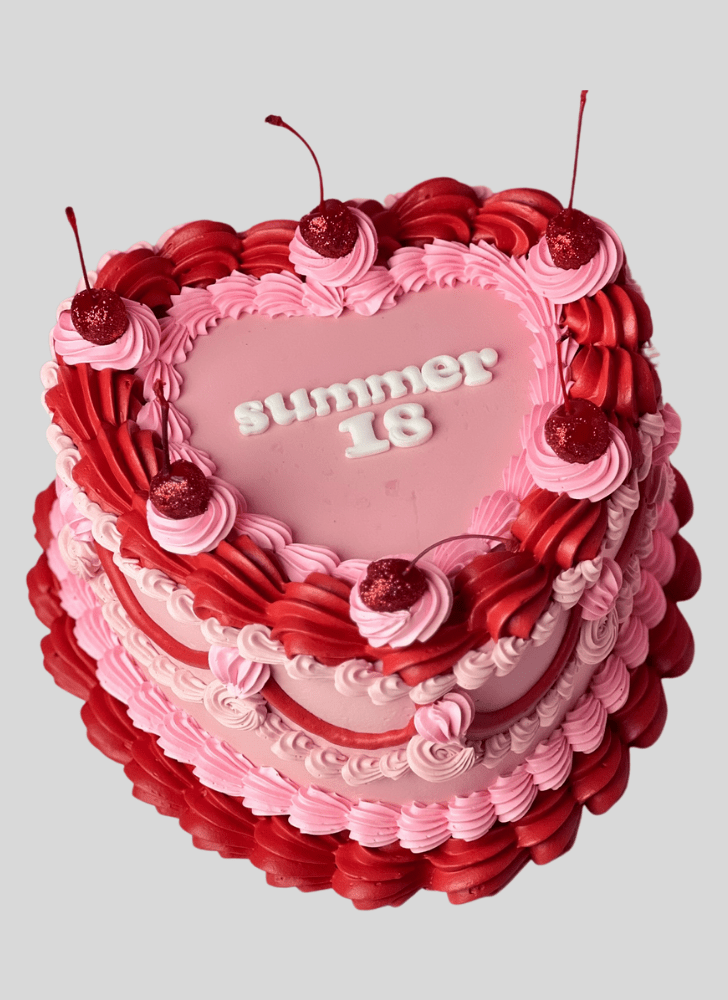 Captivating Heart Cake