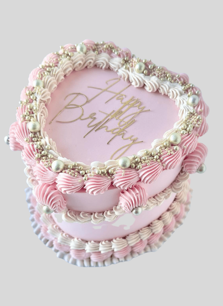 Charming Heart Cake