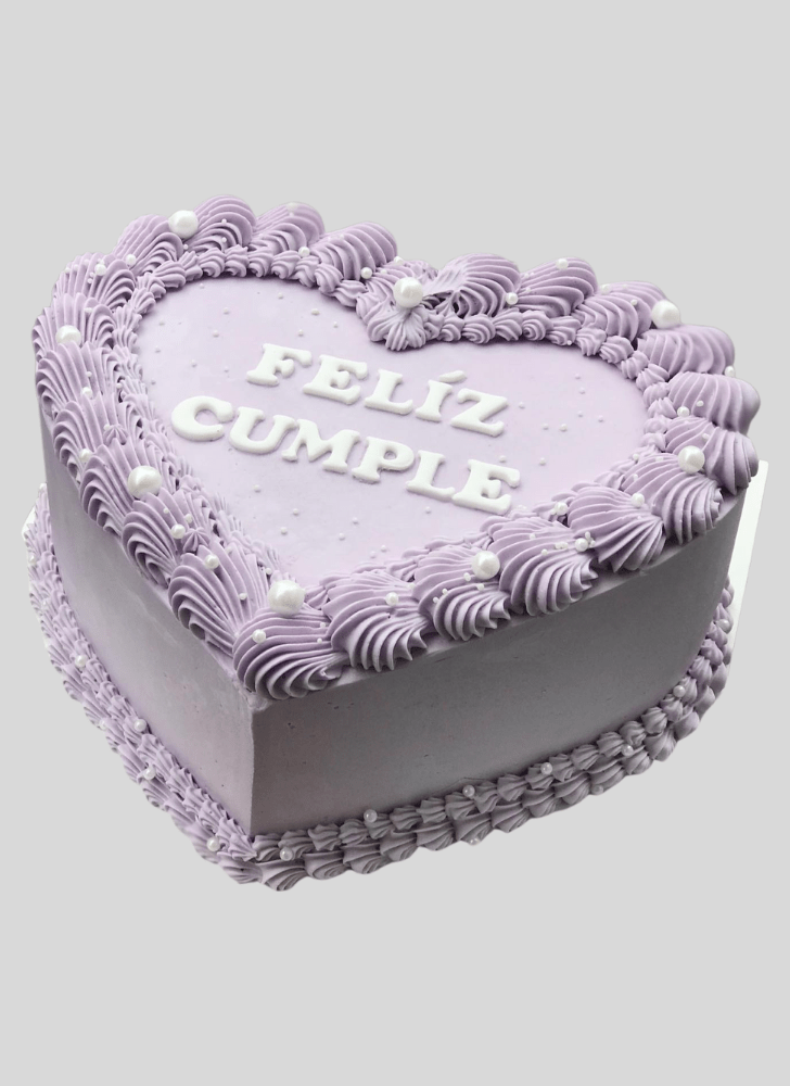 Elegant Heart Cake