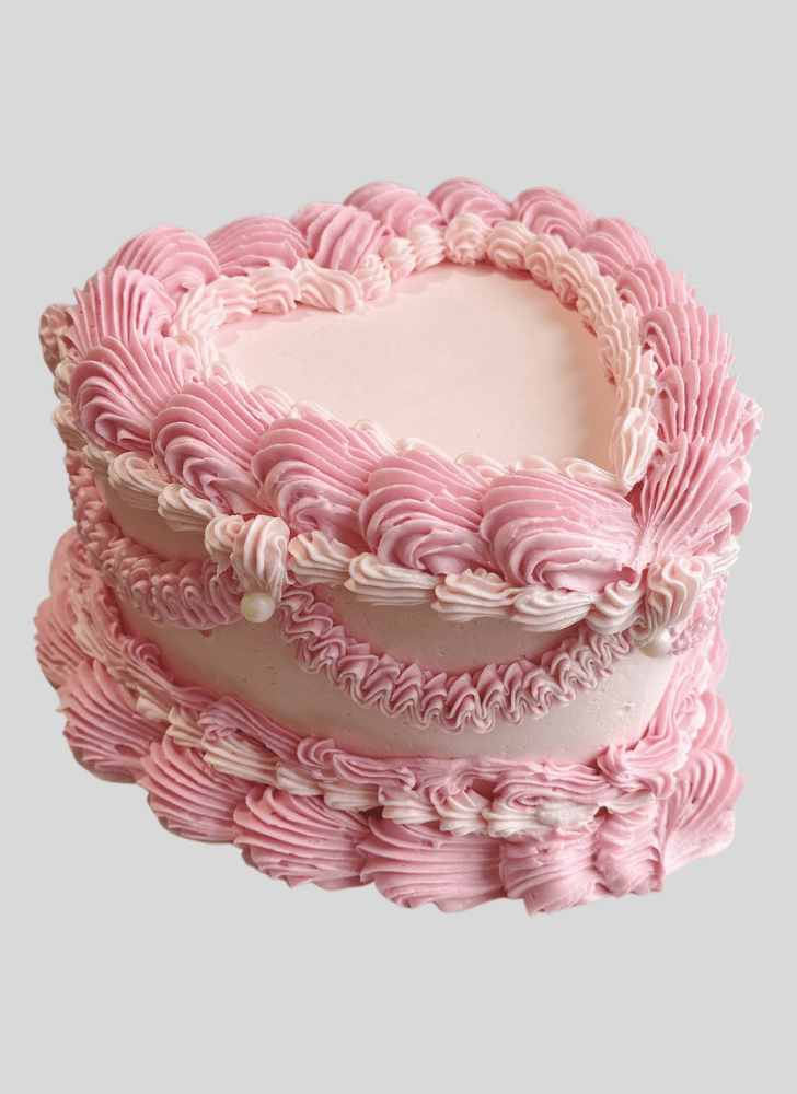 Lovely Heart Cake Design