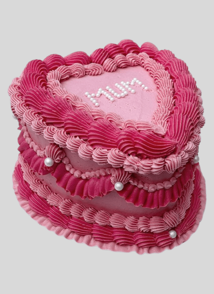 Pretty Heart Cake